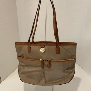 Michael Kors NWOT Kempton Nylon and Leather Trim Tote